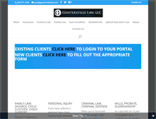 Tablet Screenshot of guntersvillelaw.com